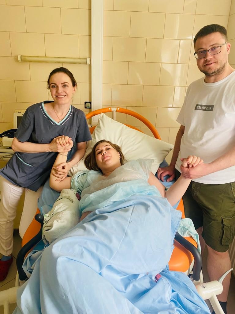 Алла Валерьевна с мамой и малышом