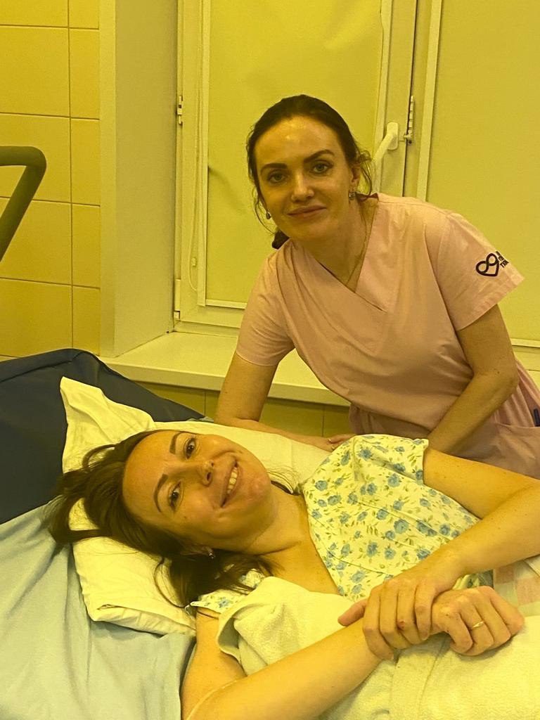 Алла Валерьевна с мамой и малышом